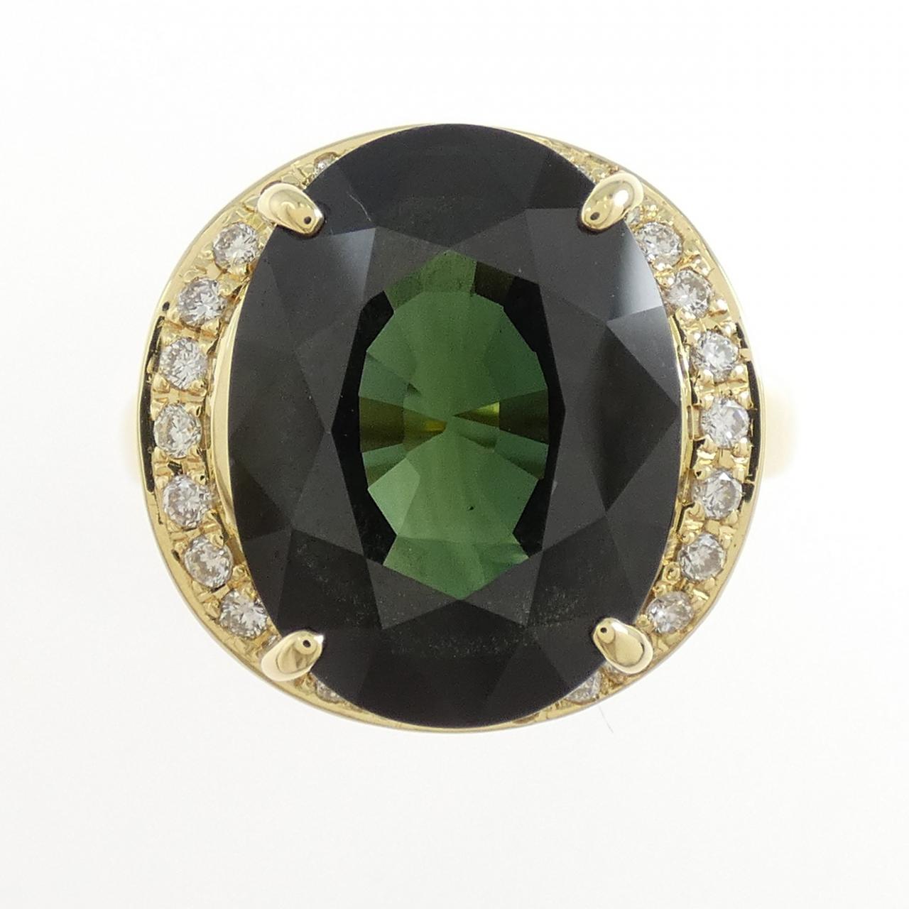 K18YG サファイヤ リング 8.88CT