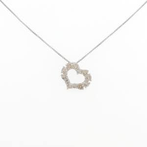 PT1000/PT850 ハート ダイヤモンド ネックレス 0.5CT
