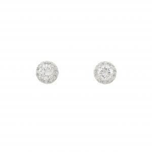 【リメイク】PT900/ST ダイヤモンド ピアス 0.227CT 0.229CT E-F VS2 VG-G