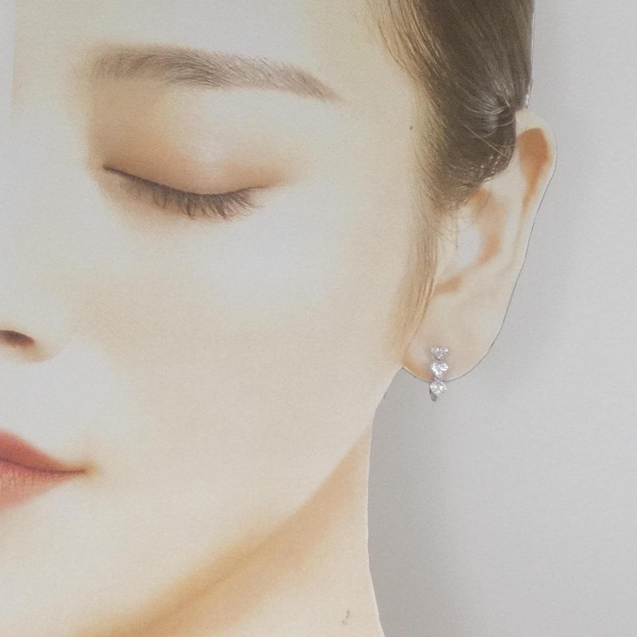 ポンテヴェキオ ハート ダイヤモンド ピアス 0.40CT