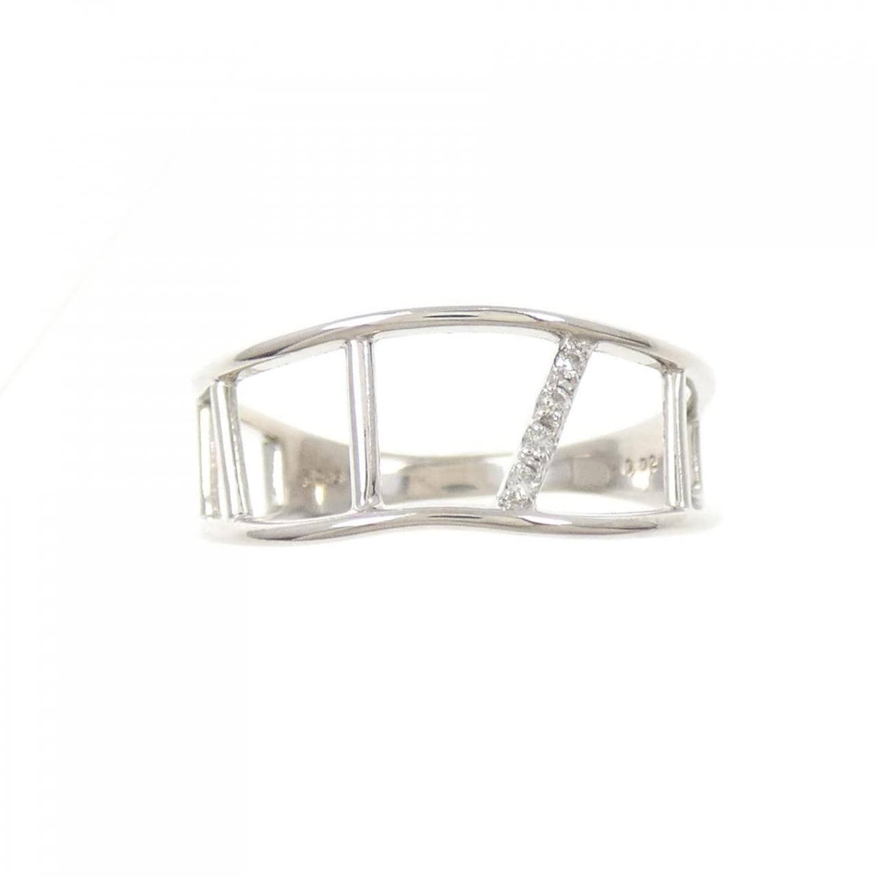 K10WG ダイヤモンド リング 0.02CT