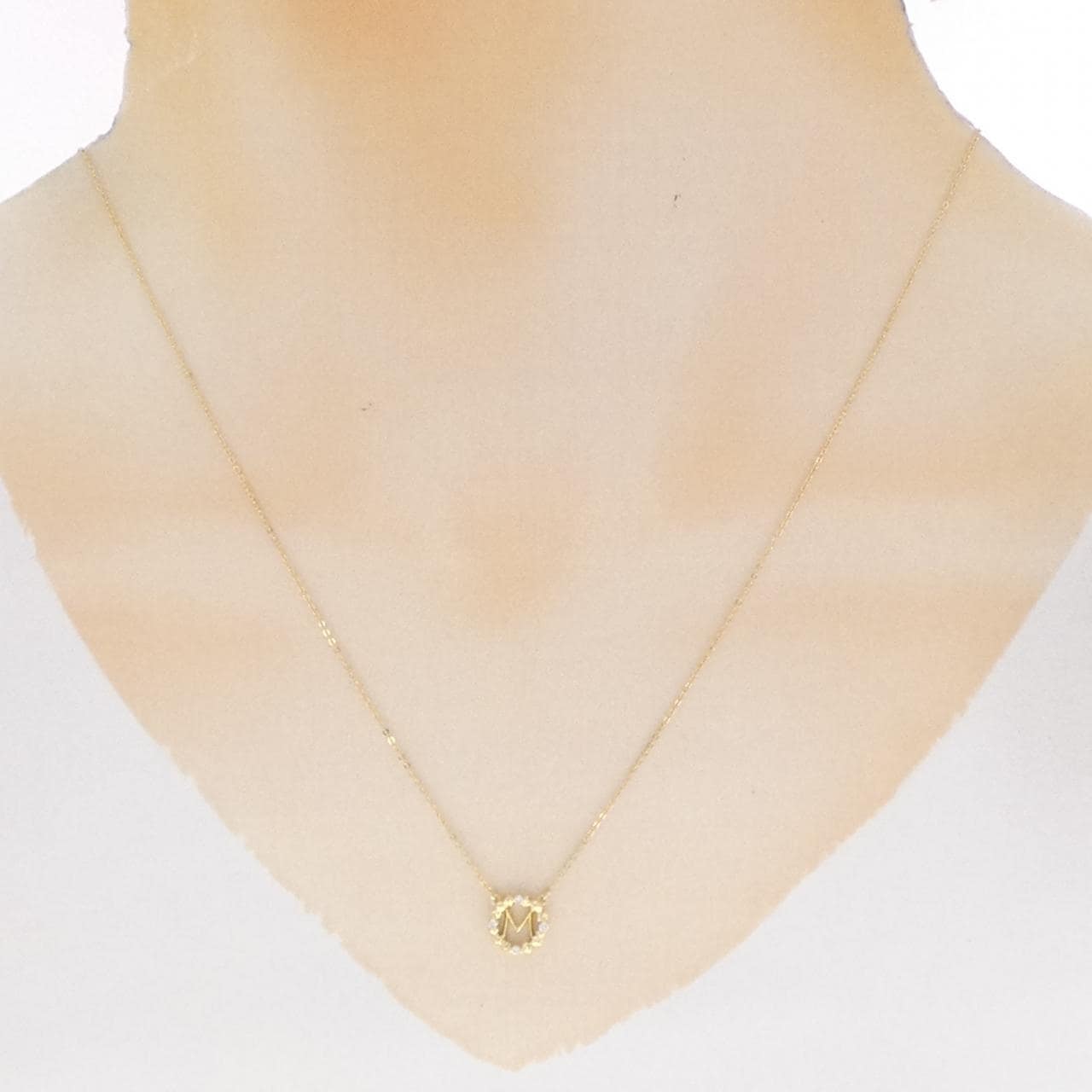 アーカー ストーンレメディイニシャル ネックレス 0.03CT