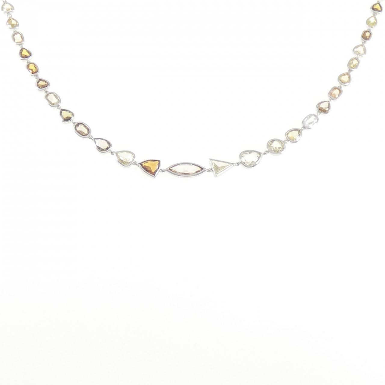 K18WG ダイヤモンド ネックレス 20.38CT
