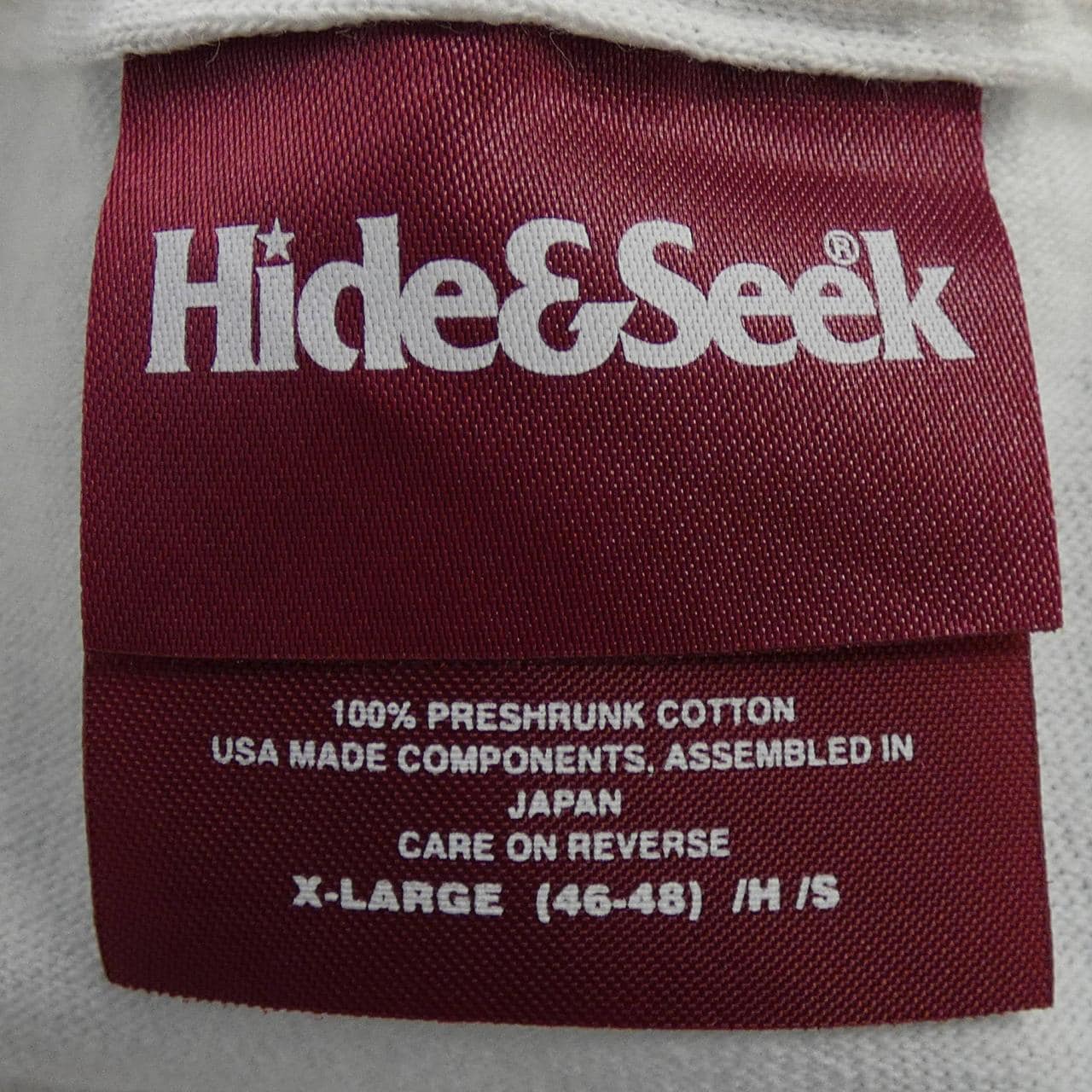 HIDE AND SEEK トップス