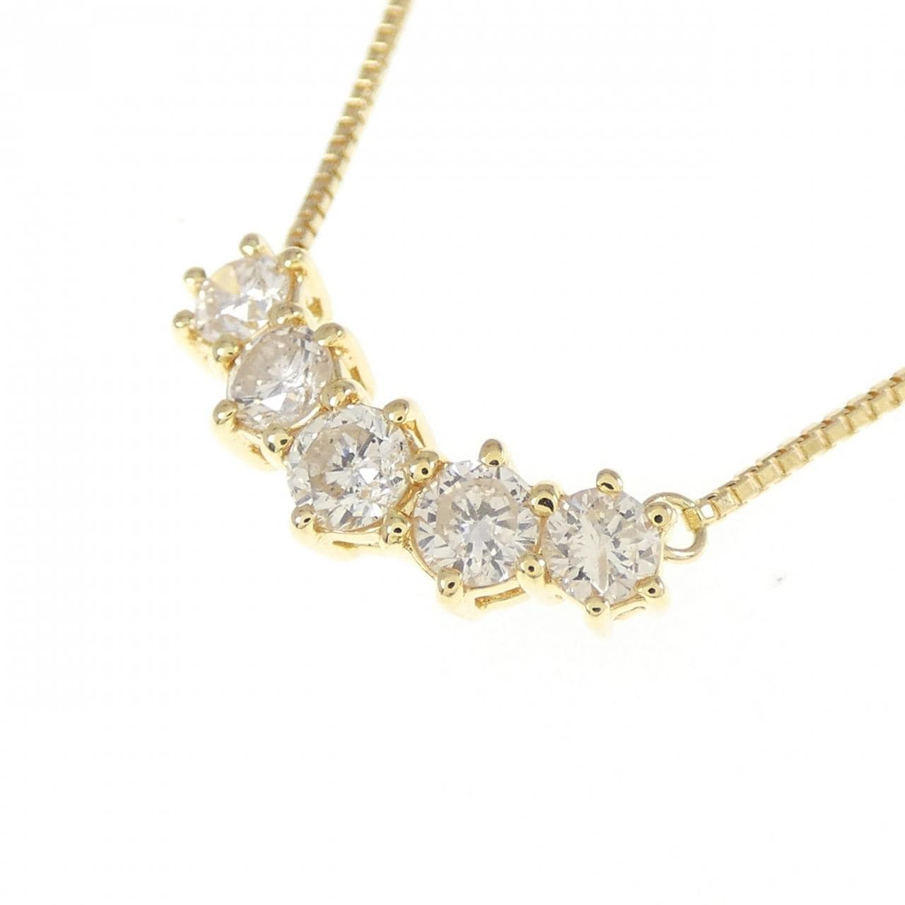 K18YG ダイヤモンド ネックレス 0.53CT