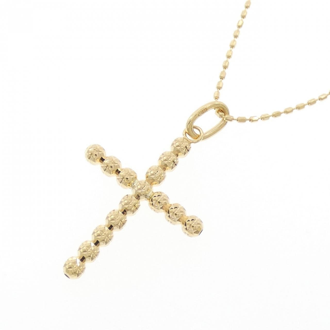 K18YG クロス ネックレス