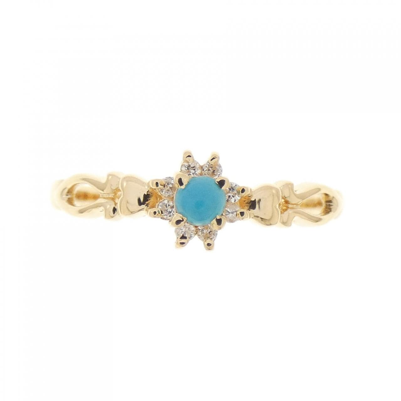 K18YG ターコイズ リング