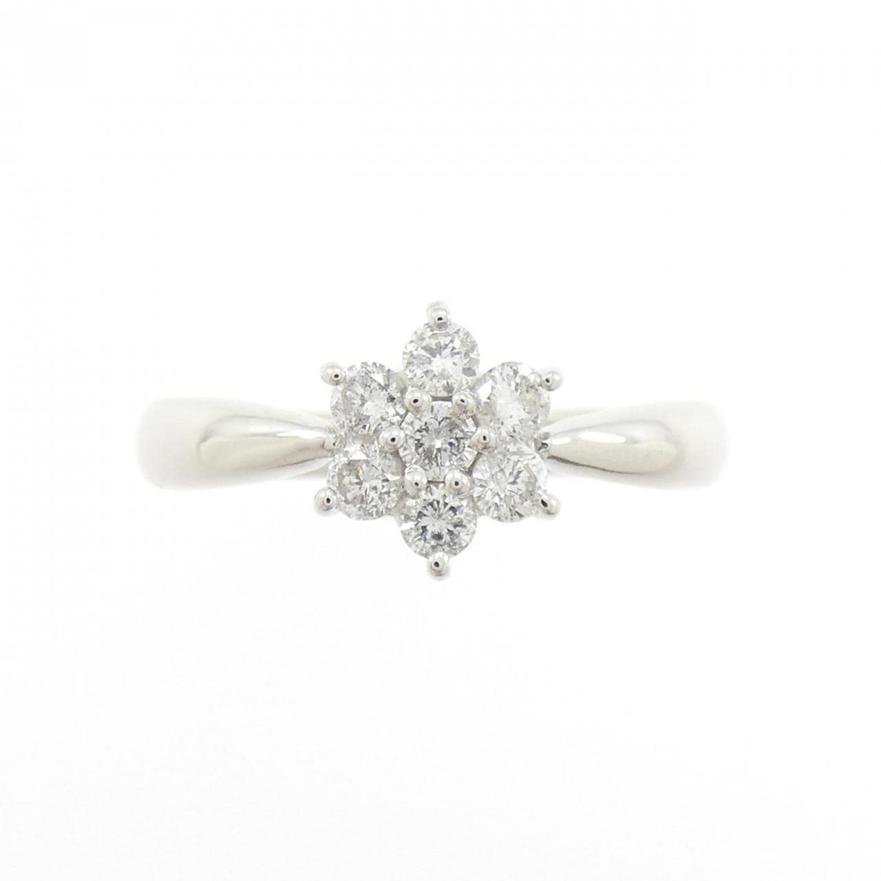 PT900 フラワー ダイヤモンド リング 0.302CT