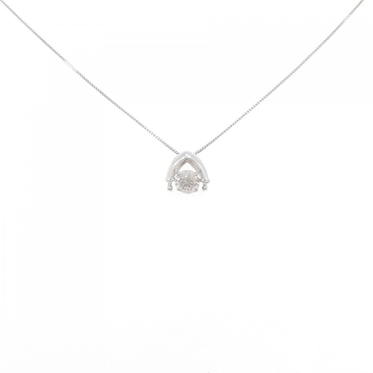 K18WG ダイヤモンド ネックレス 0.50CT
