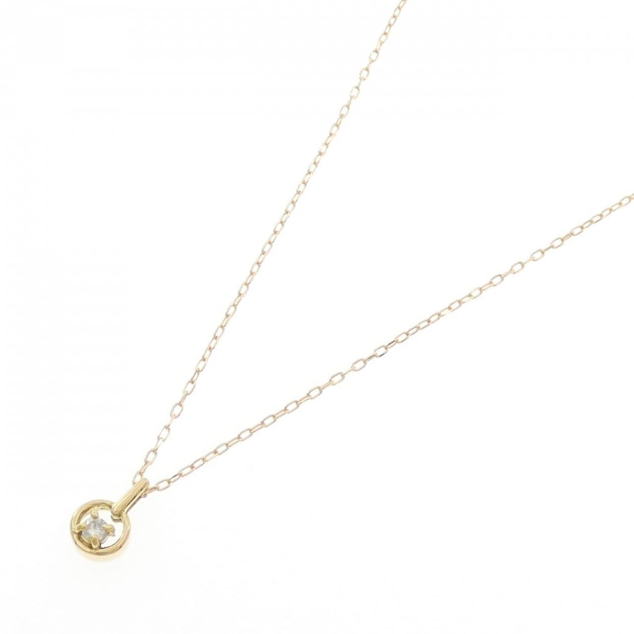 K18YG ダイヤモンド ネックレス 0.05CT