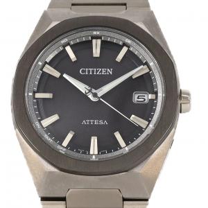 シチズン アテッサ 電波時計 H128-00CWT01/CB3044-55E TI ソーラークォーツ