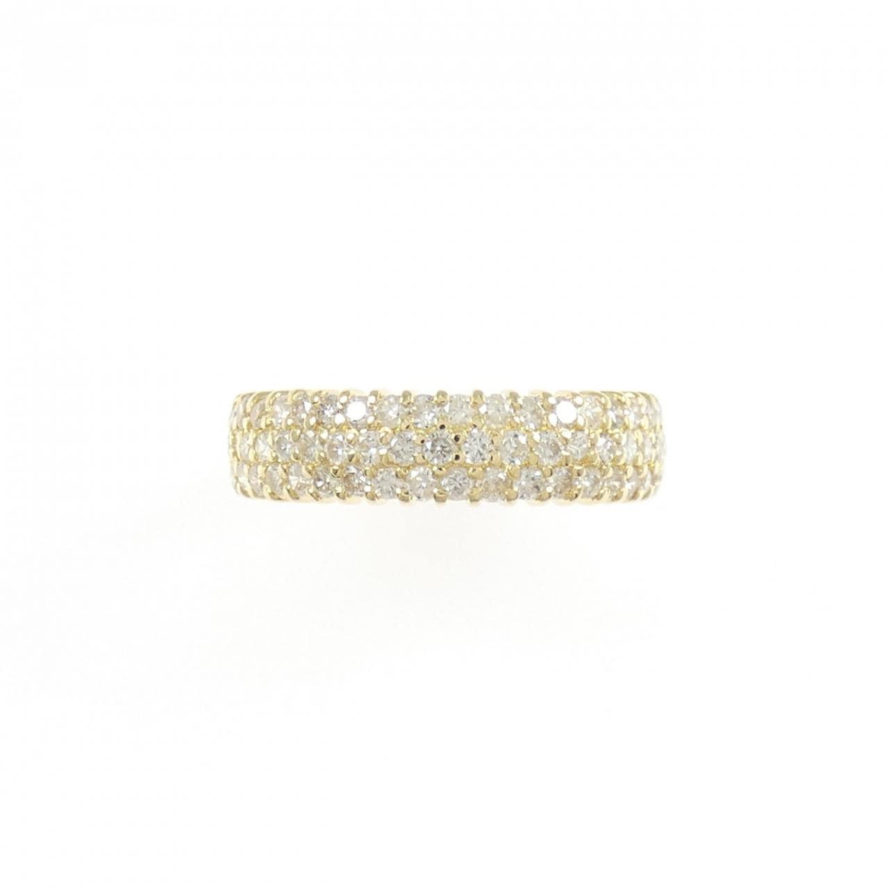 K18YG パヴェ ダイヤモンド ピンキーリング 0.50CT