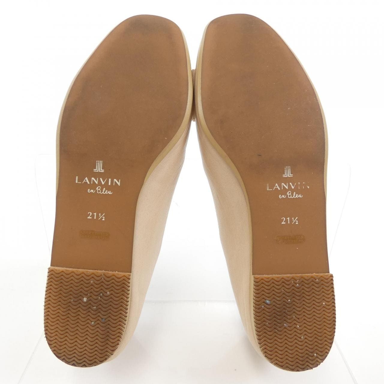 LANVIN en Bleu flat shoes