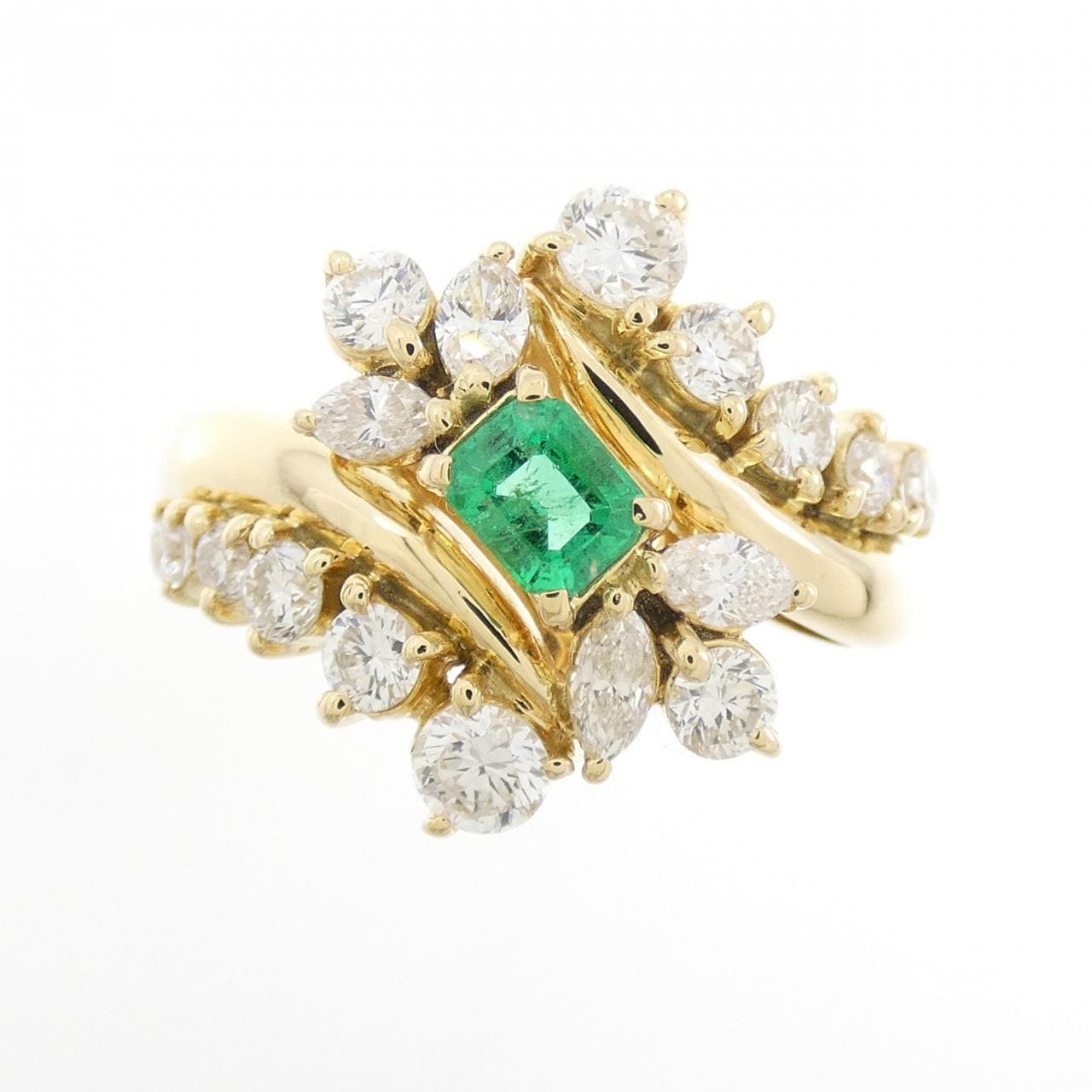 ギンザ タナカ エメラルド リング 0.23CT