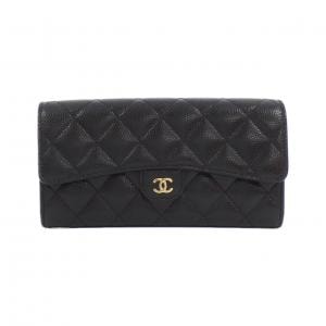 CHANEL bifold long wallet