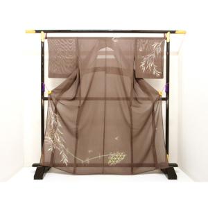 単衣　紋紗織訪問着　魚津誠【本加賀友禅】