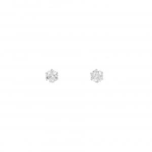 PT ソリティア ダイヤモンド ピアス 0.602CT