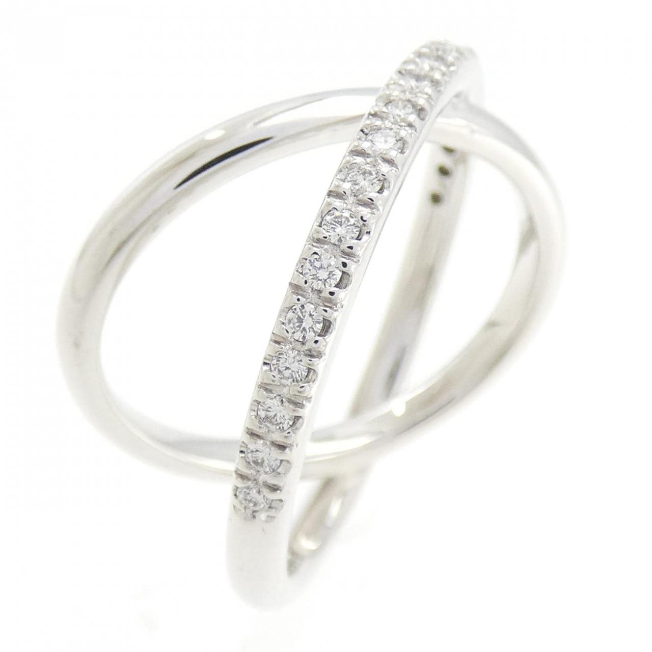 ミキモト クロッシングバンド リング 0.18CT