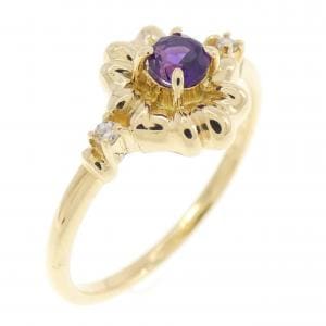 K18YG アメジスト リング 0.12CT
