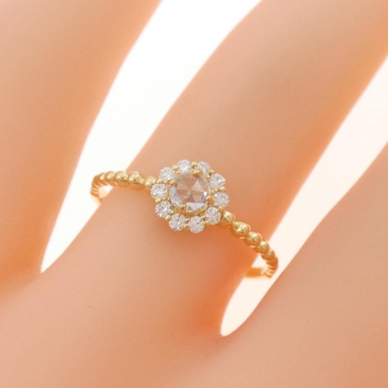 K18YG ダイヤモンド リング 0.10CT