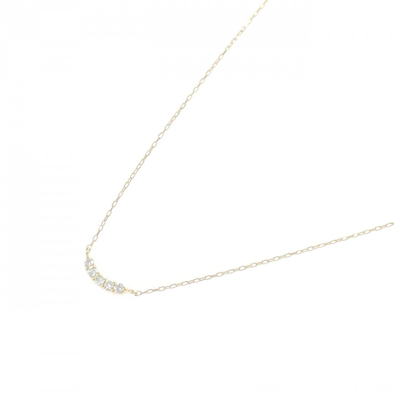 K18YG ダイヤモンド ネックレス 0.06CT