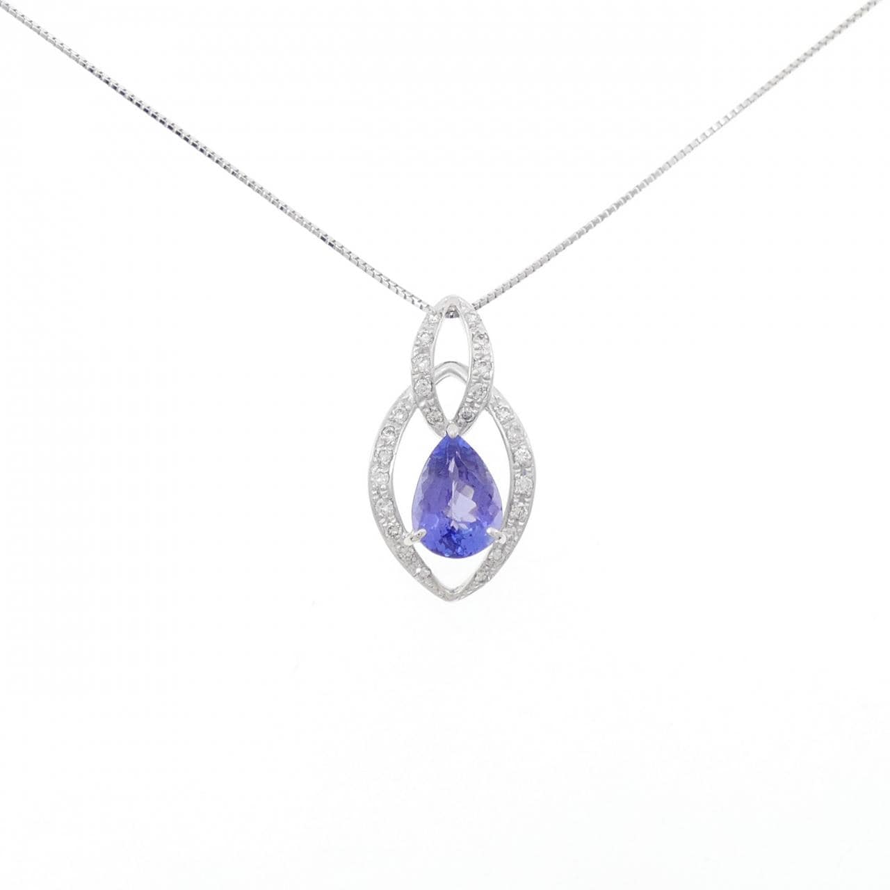K18WG タンザナイト ネックレス 2.24CT