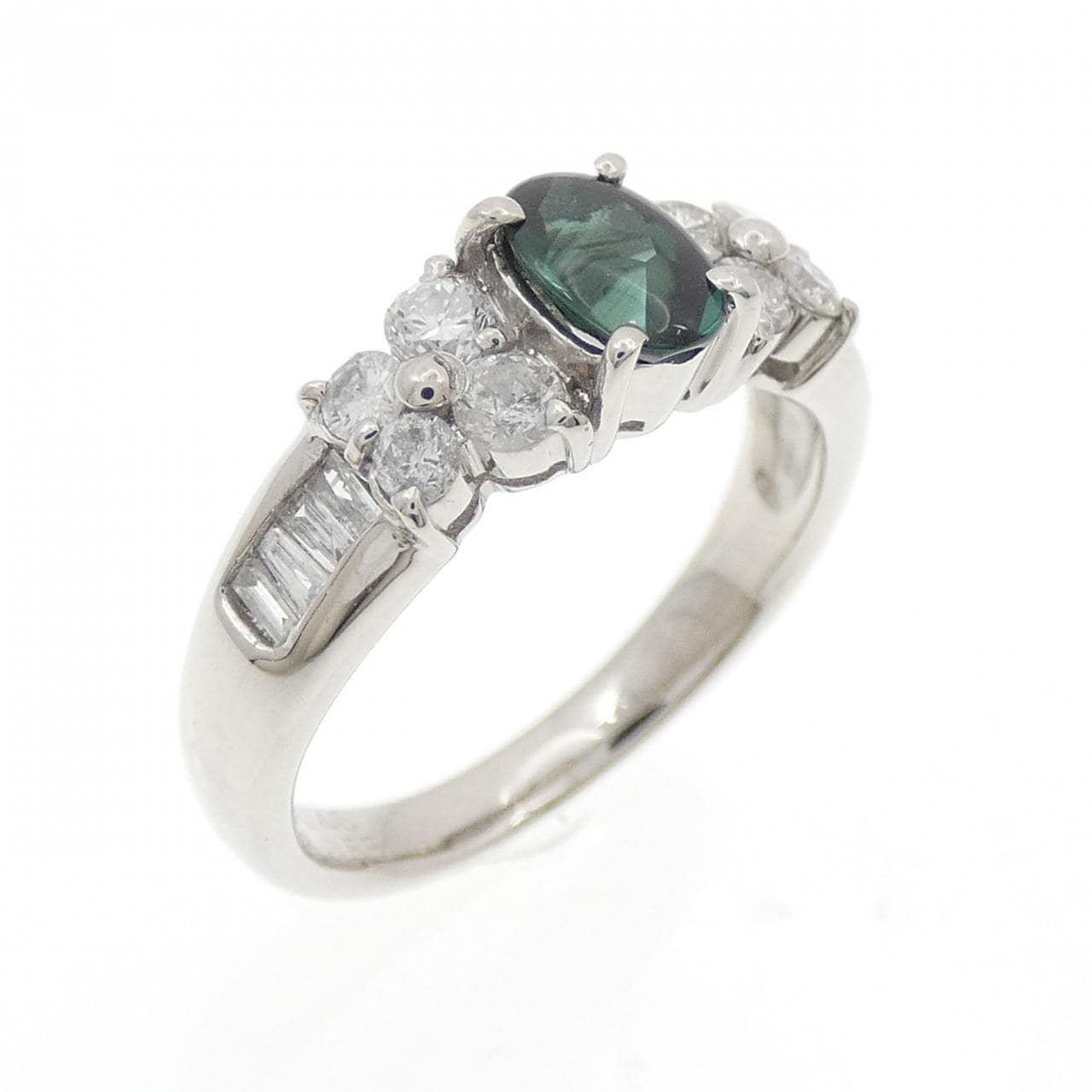 PT900碧玺戒指，0.46克拉