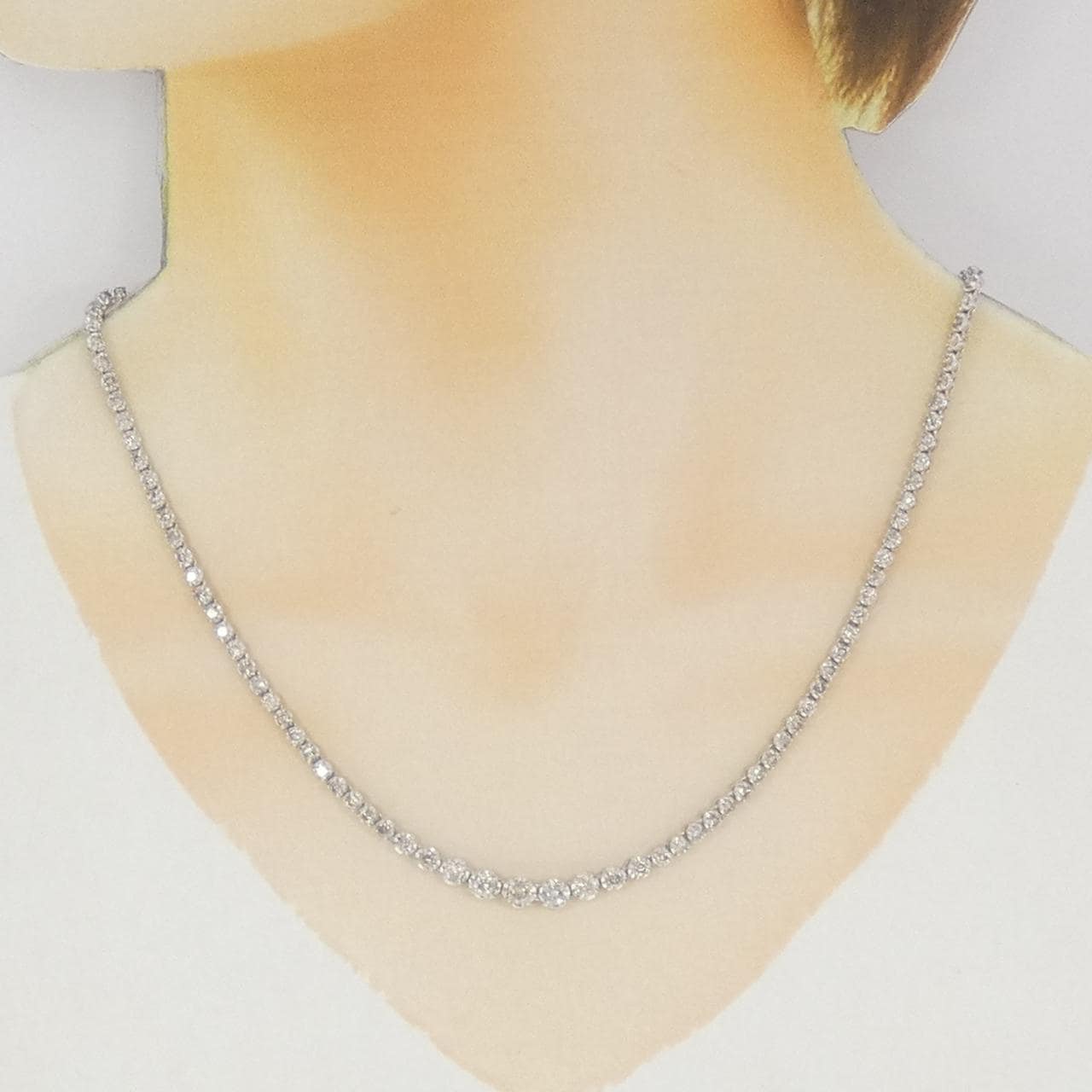 PT1000/PT850 ダイヤモンド ネックレス 5.00CT