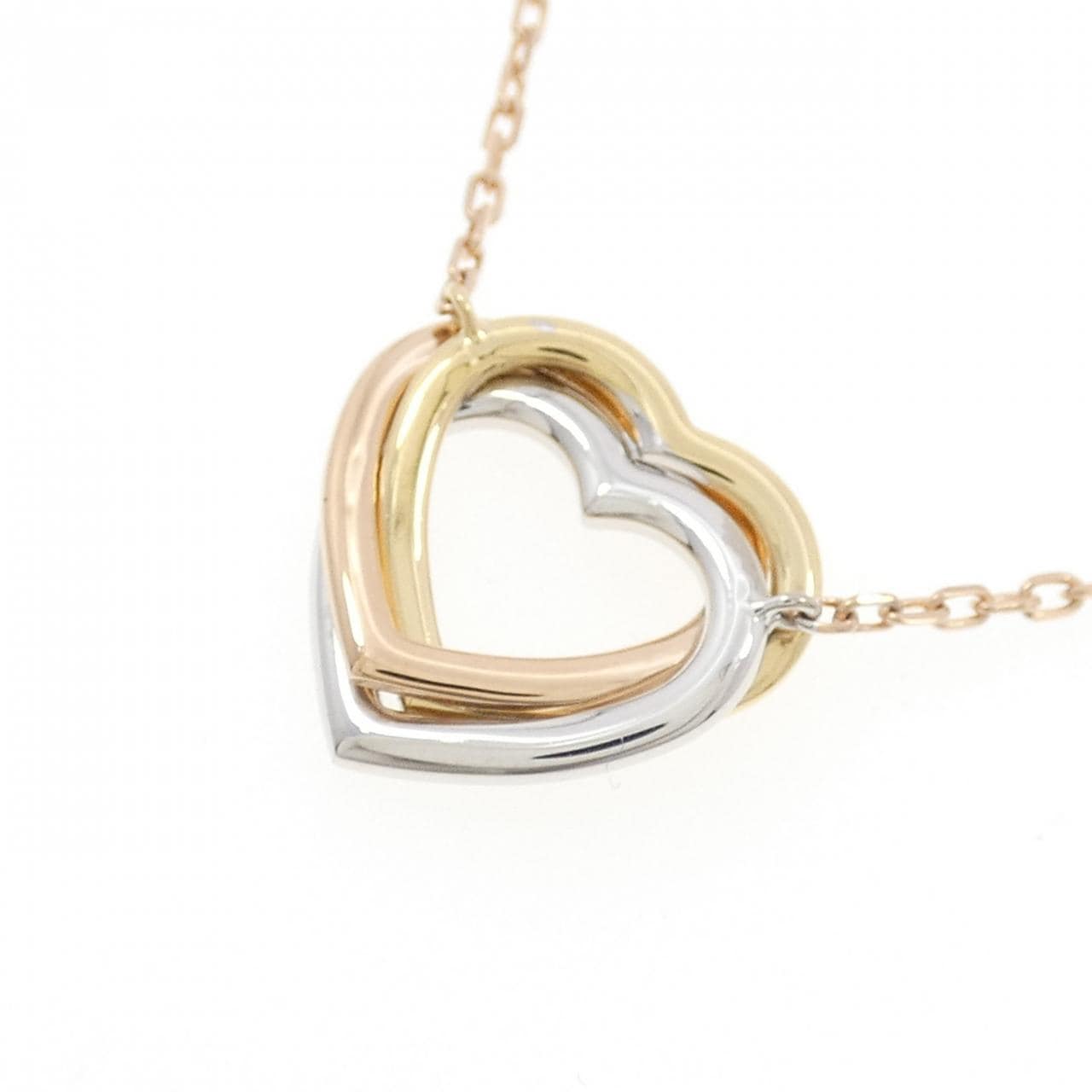 カルティエ トリニティ ハート ネックレス