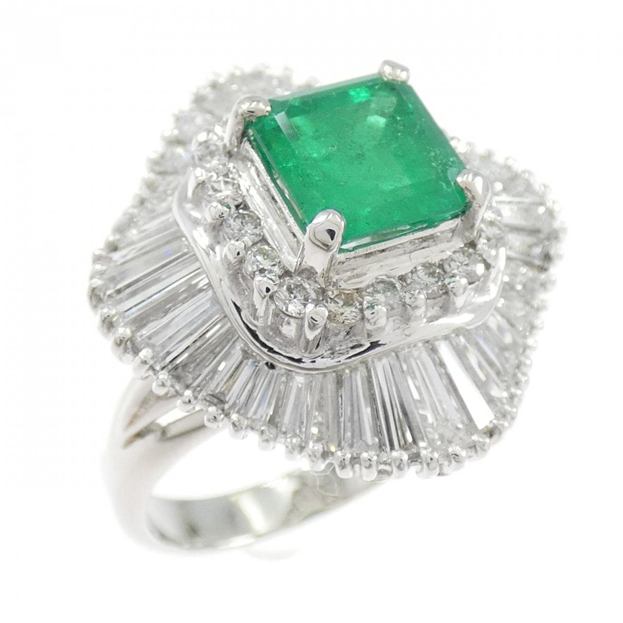 PT900 エメラルド リング 1.83CT