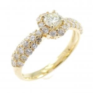 K18YG ダイヤモンド リング 0.21CT
