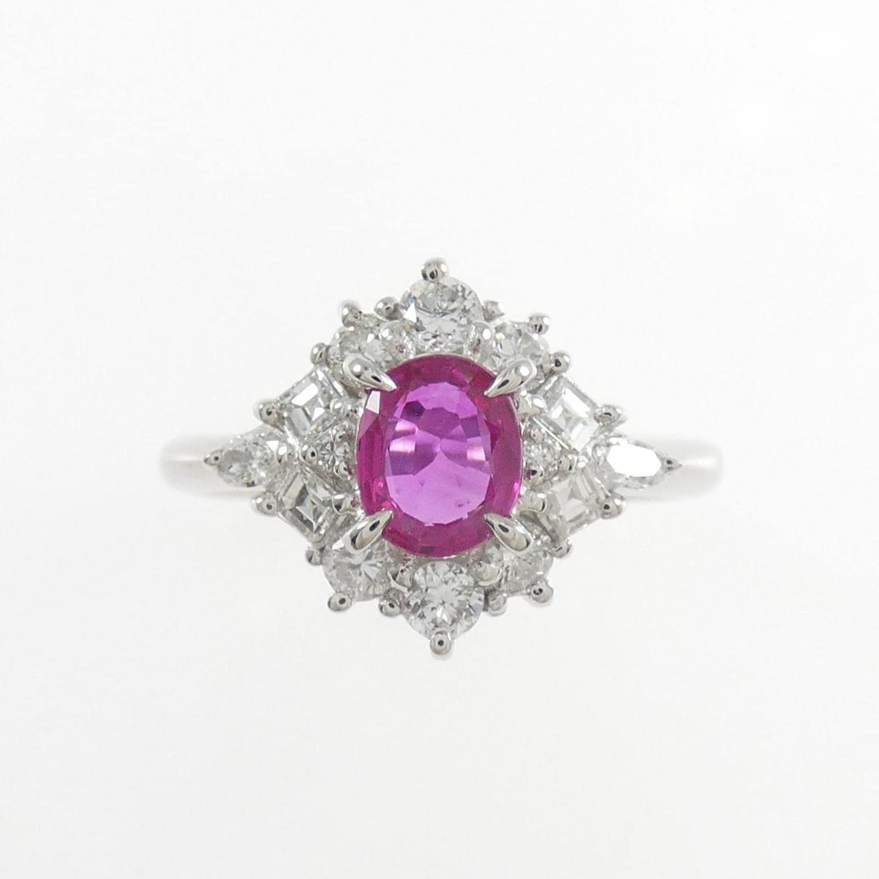 PT900 ルビー リング 0.39CT