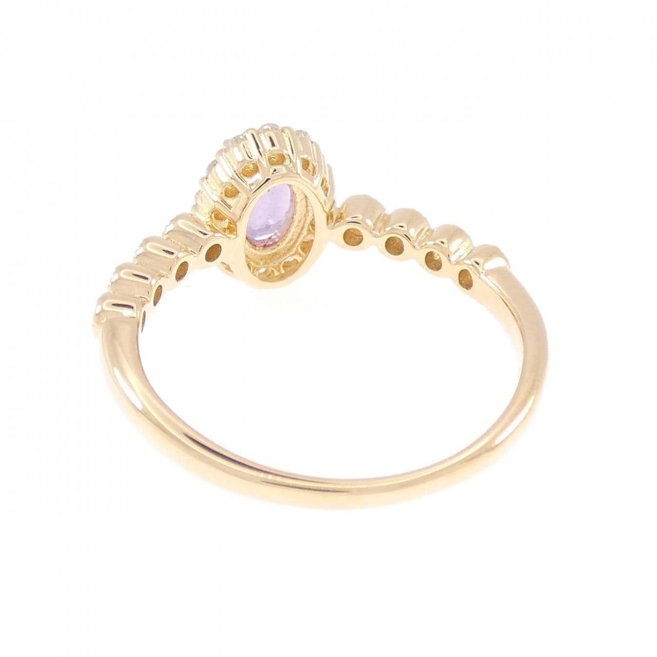 K18YG サファイヤ リング 0.44CT