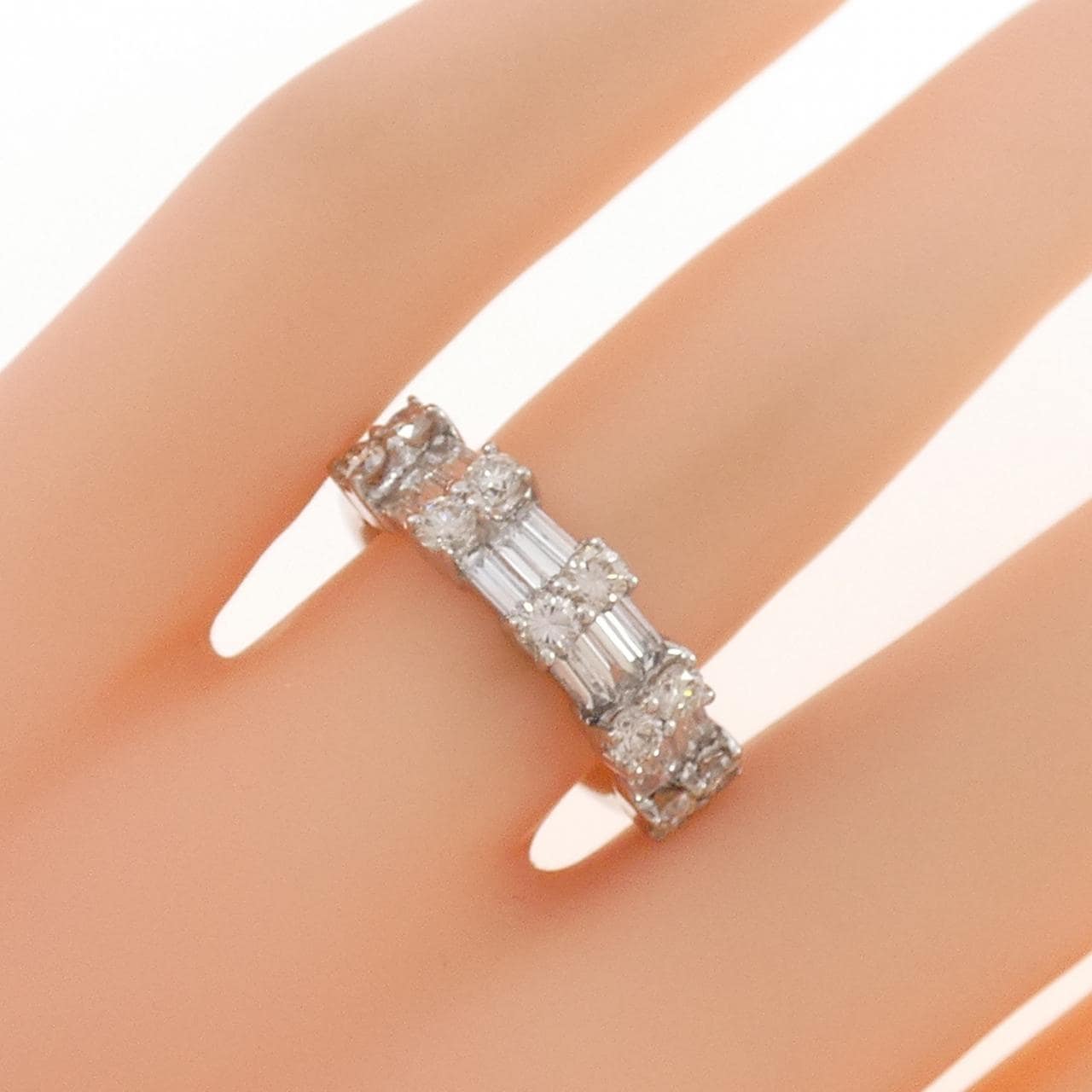 K18WG ダイヤモンド リング 1.26CT