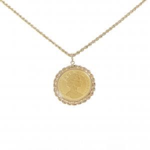 K18YG(枠)/18KTYG コイン ネックレス