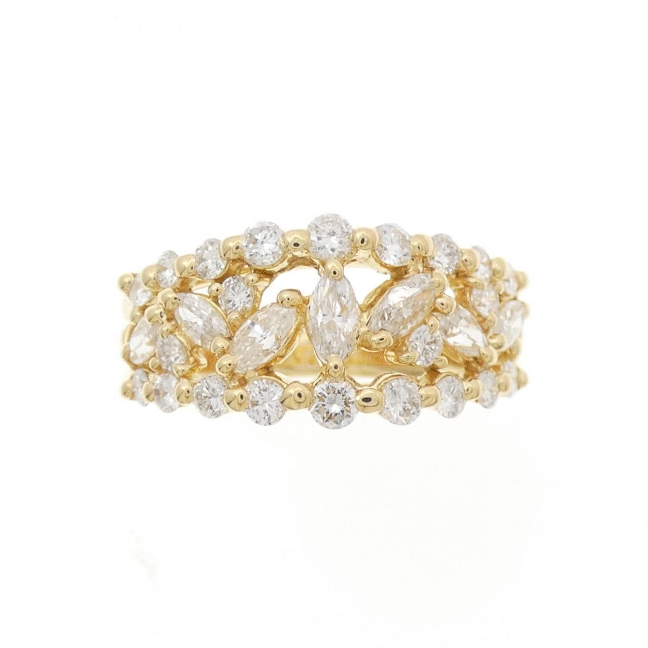 K18YG ダイヤモンド リング 1.35CT