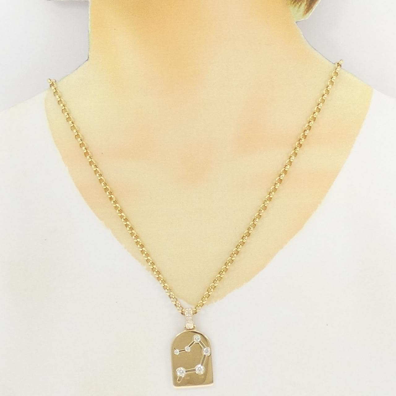 750YG/K18YG ダイヤモンド ネックレス 0.78CT