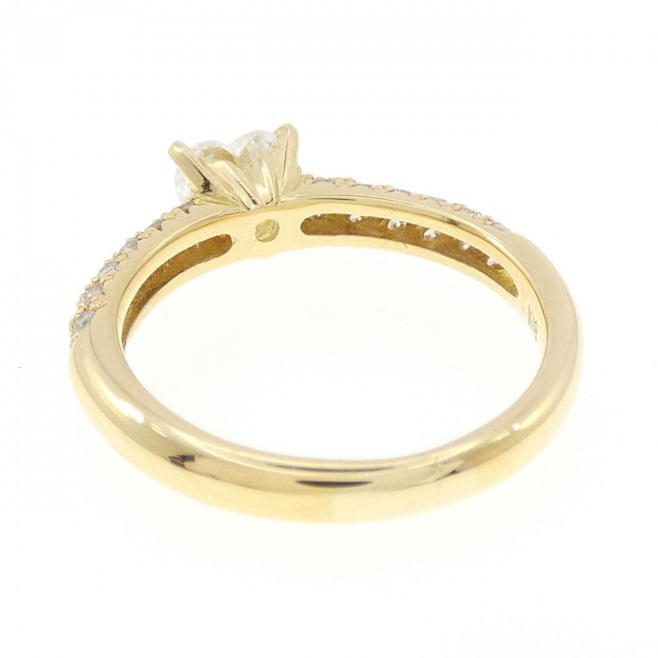 K18YG ハート ダイヤモンド リング 0.459CT