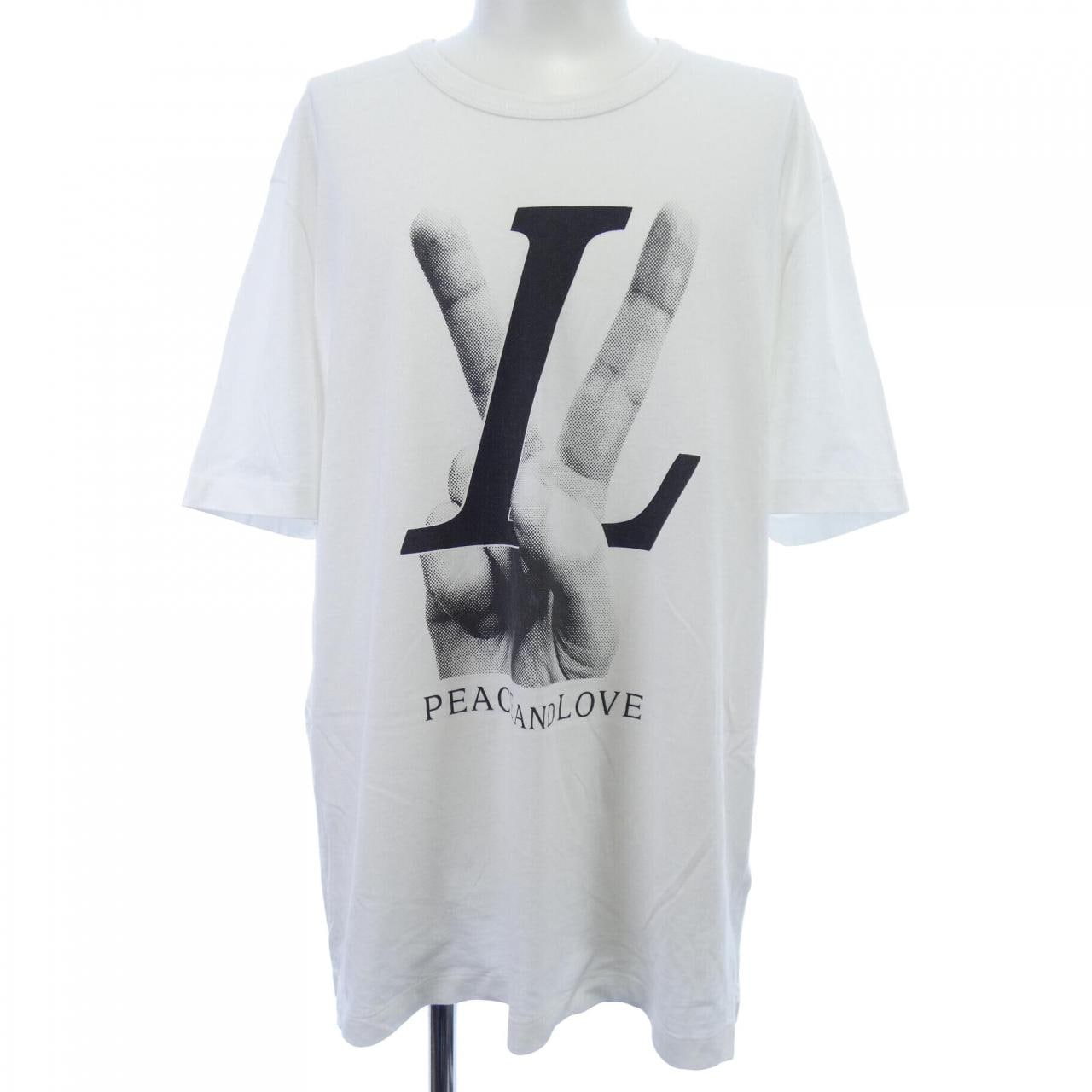 ルイヴィトン LOUIS VUITTON PEACE AND LOVE HFY79WFMB Tシャツ