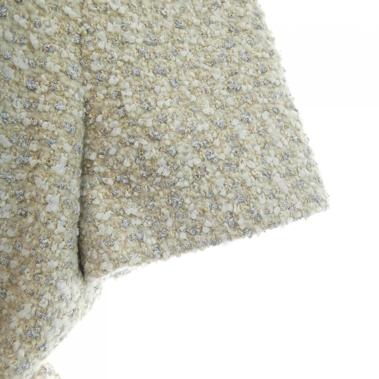 ルイヴィトン LOUIS VUITTON ルレックスツイードベルテッドスケータードレス FNDR66O80 ワンピース