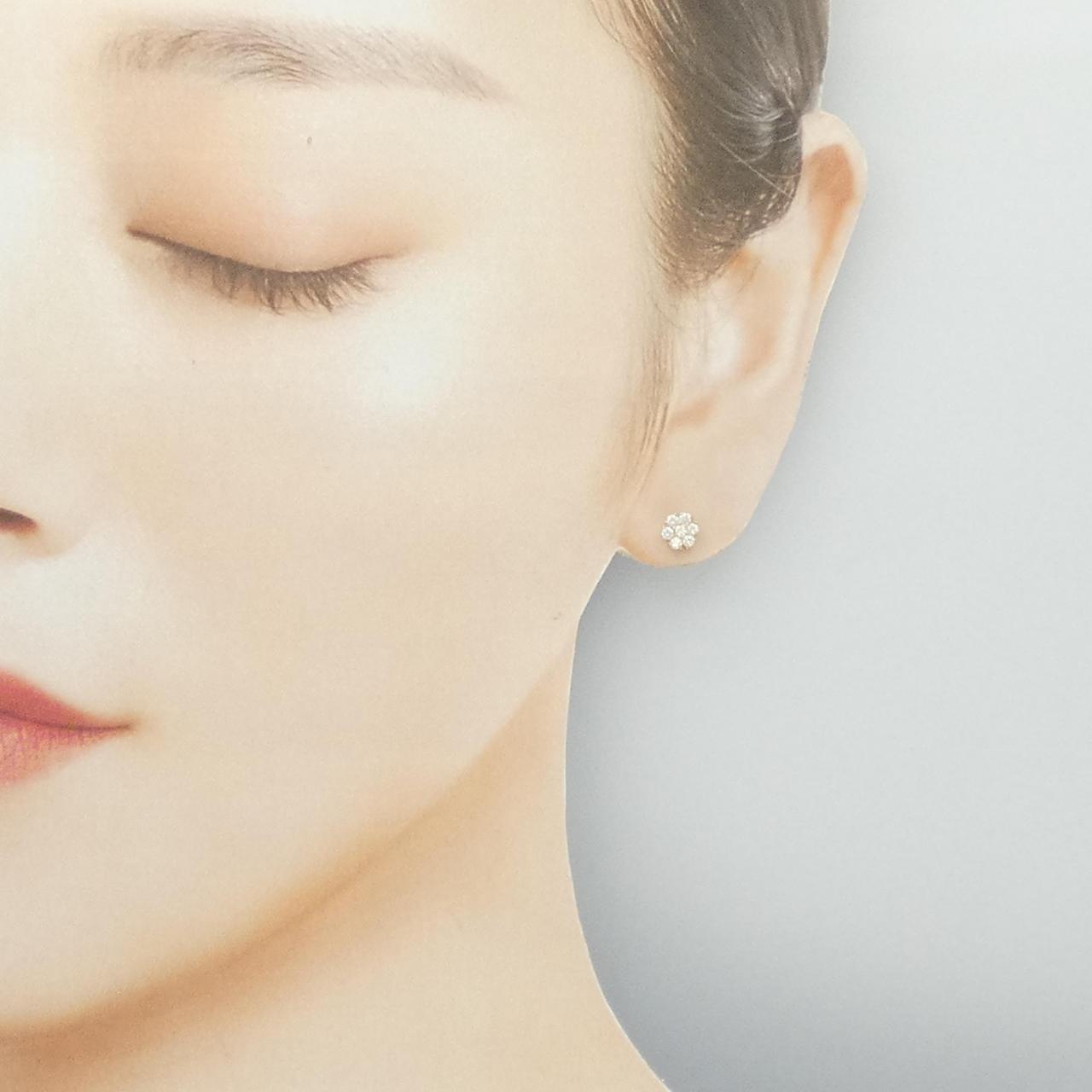 【リメイク】K18YG ダイヤモンド ピアス 0.30CT