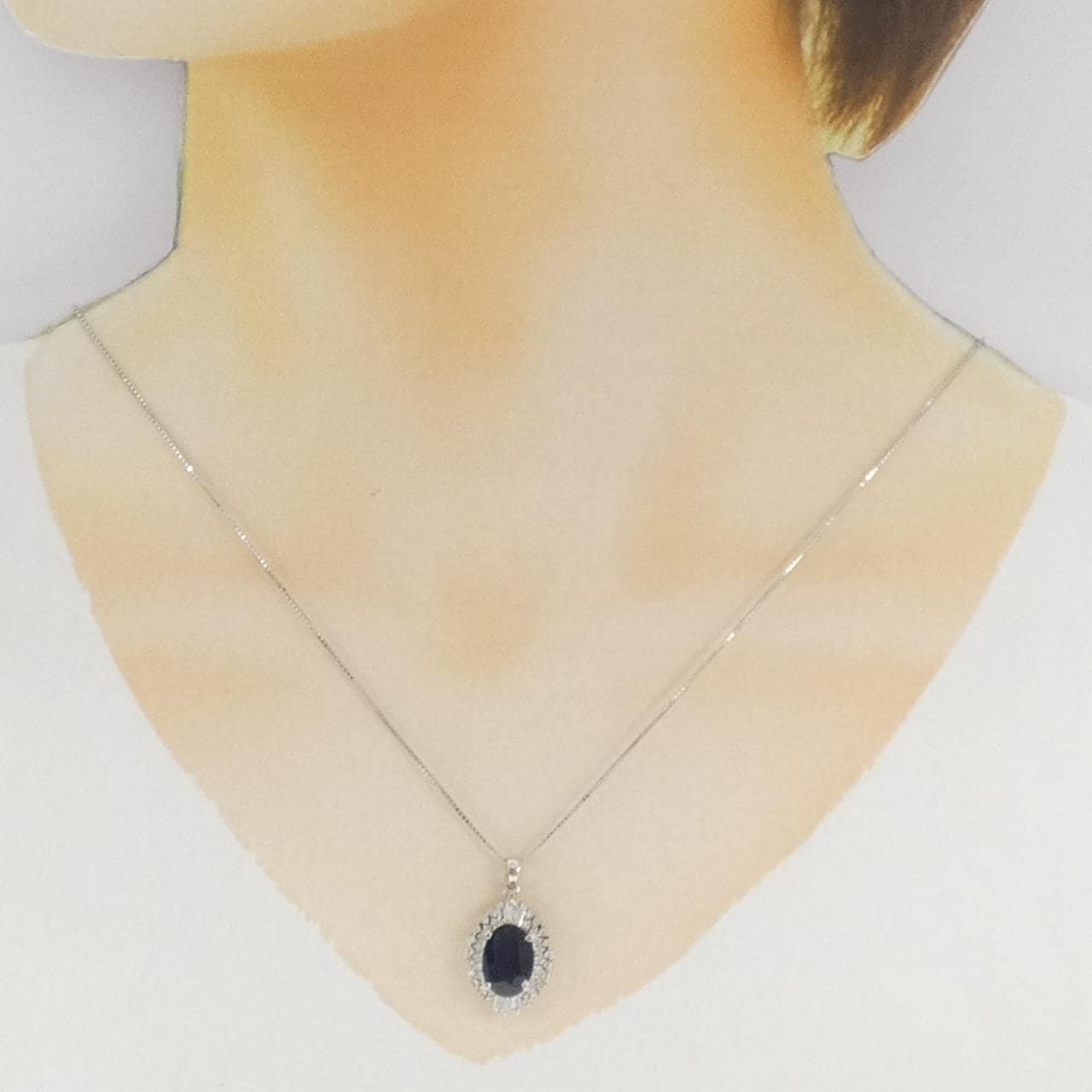 PT900/PT850 サファイヤ ネックレス 3.0CT