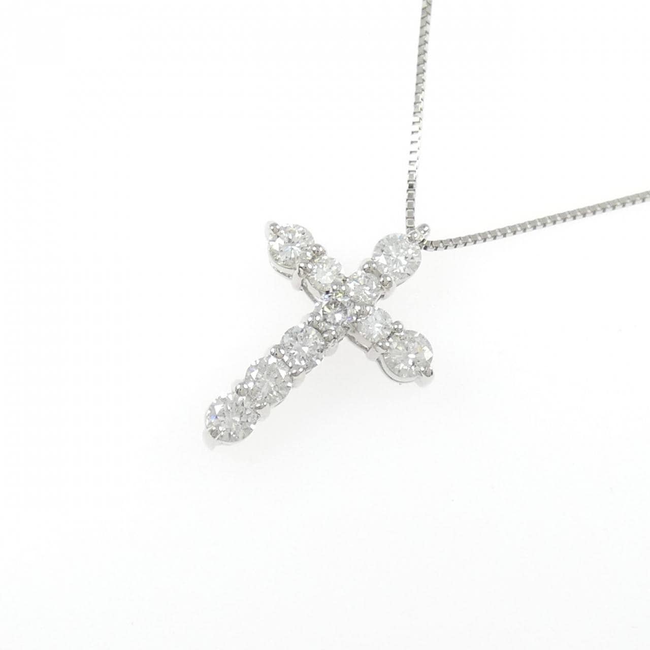 PT900/PT850 クロス ダイヤモンド ネックレス 1.00CT