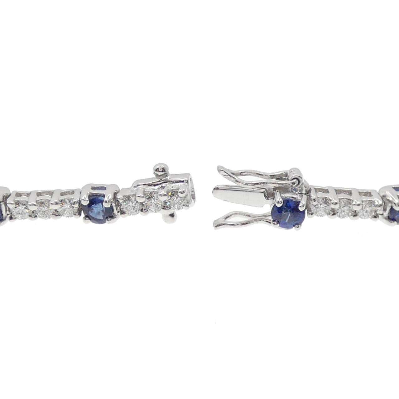 K18WG サファイヤ ブレスレット 2.74CT