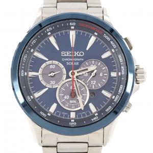 セイコー クロノグラフ V175-0DM0/SSC495P1 SS ソーラークォーツ