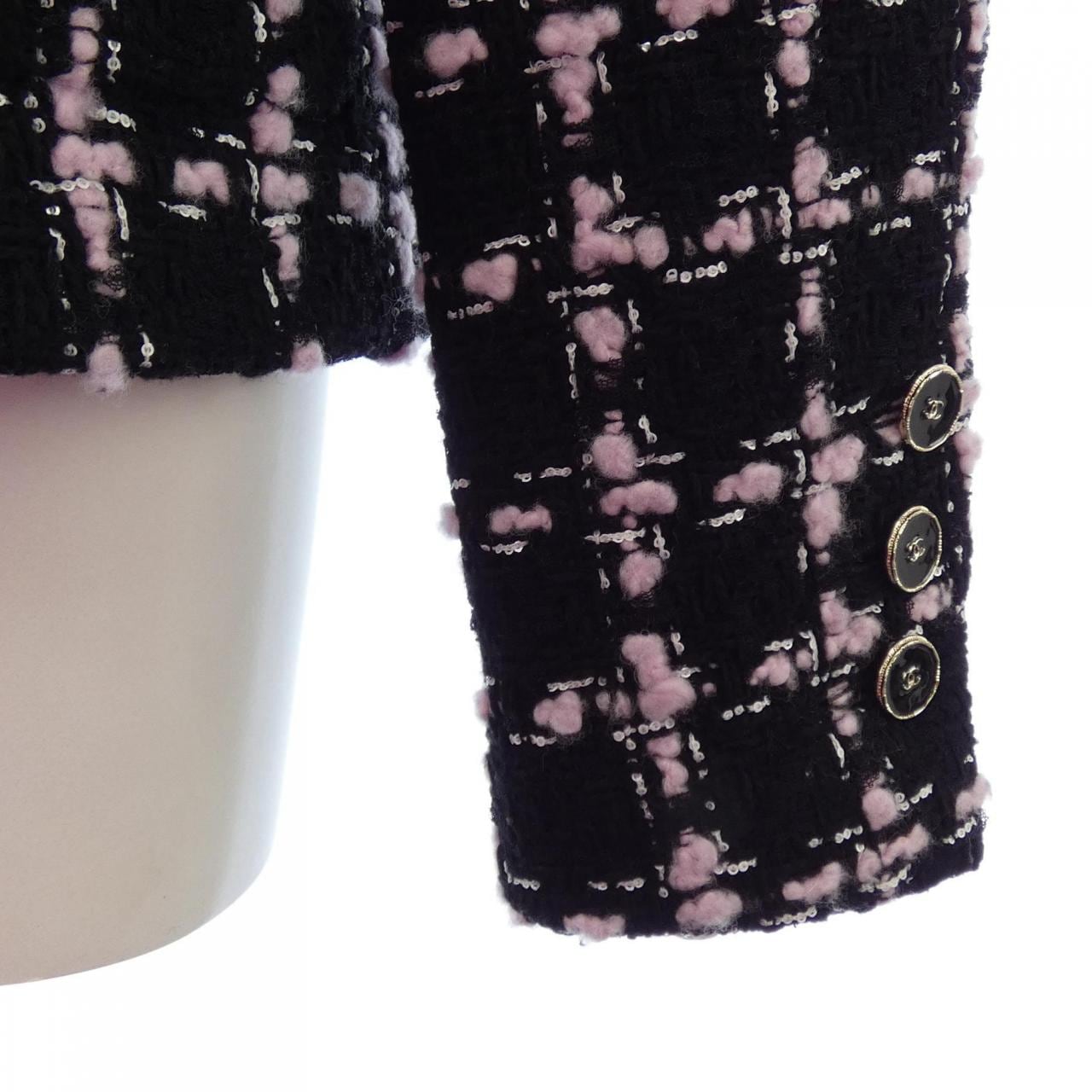 シャネル CHANEL LOOK12 P80405V72615 25B ノーカラージャケット