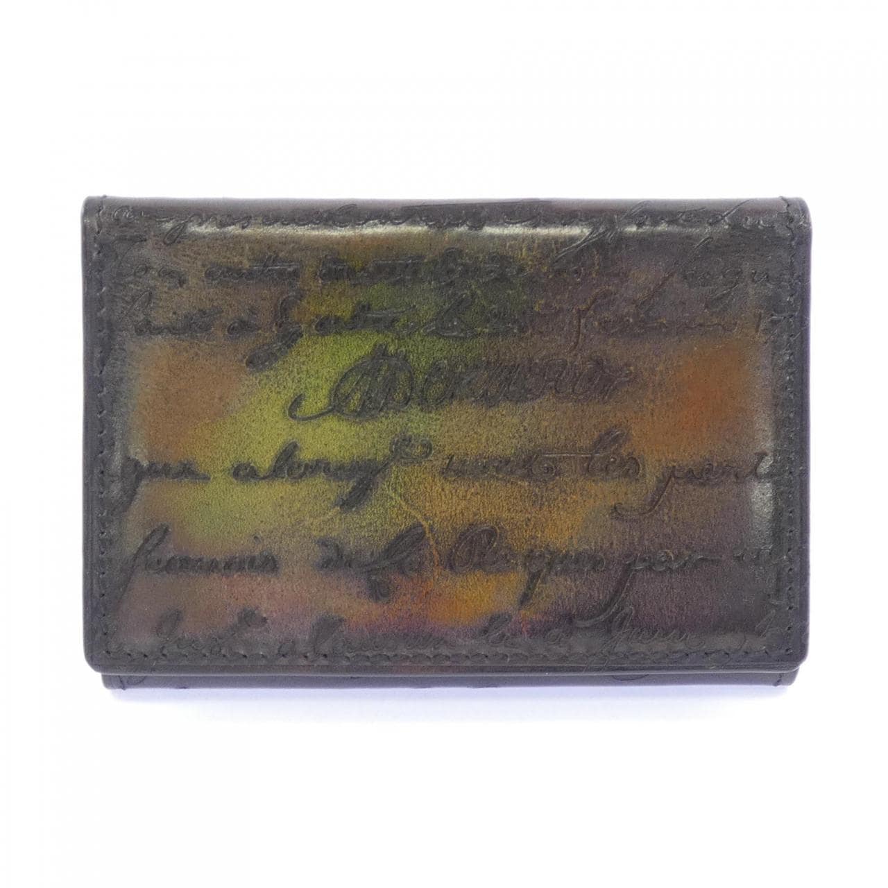 ベルルッティ Berluti インブイアスクリットレザーカードホルダー CARD CASE