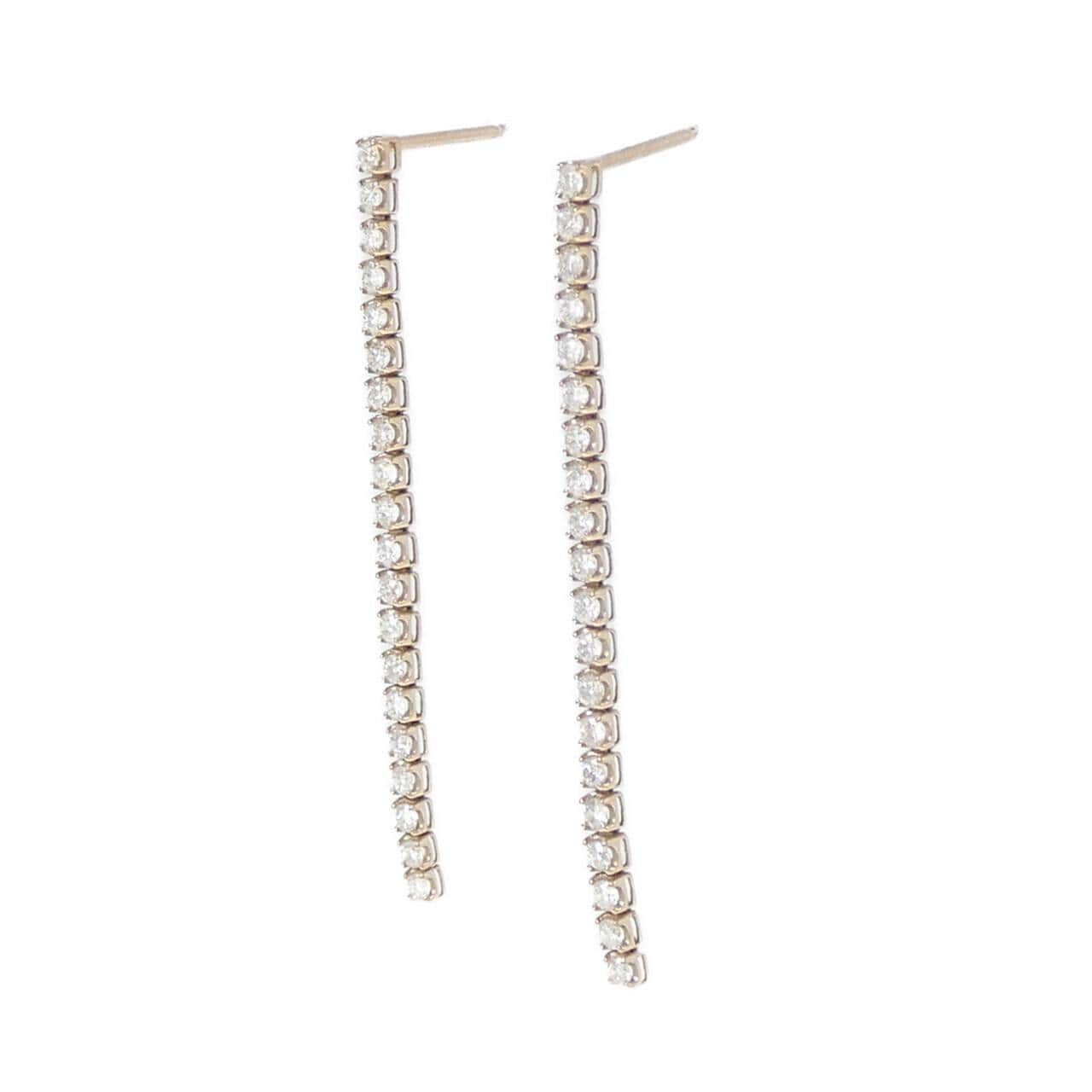 K18PG/K18YG Diamond Earrings 0.70CT