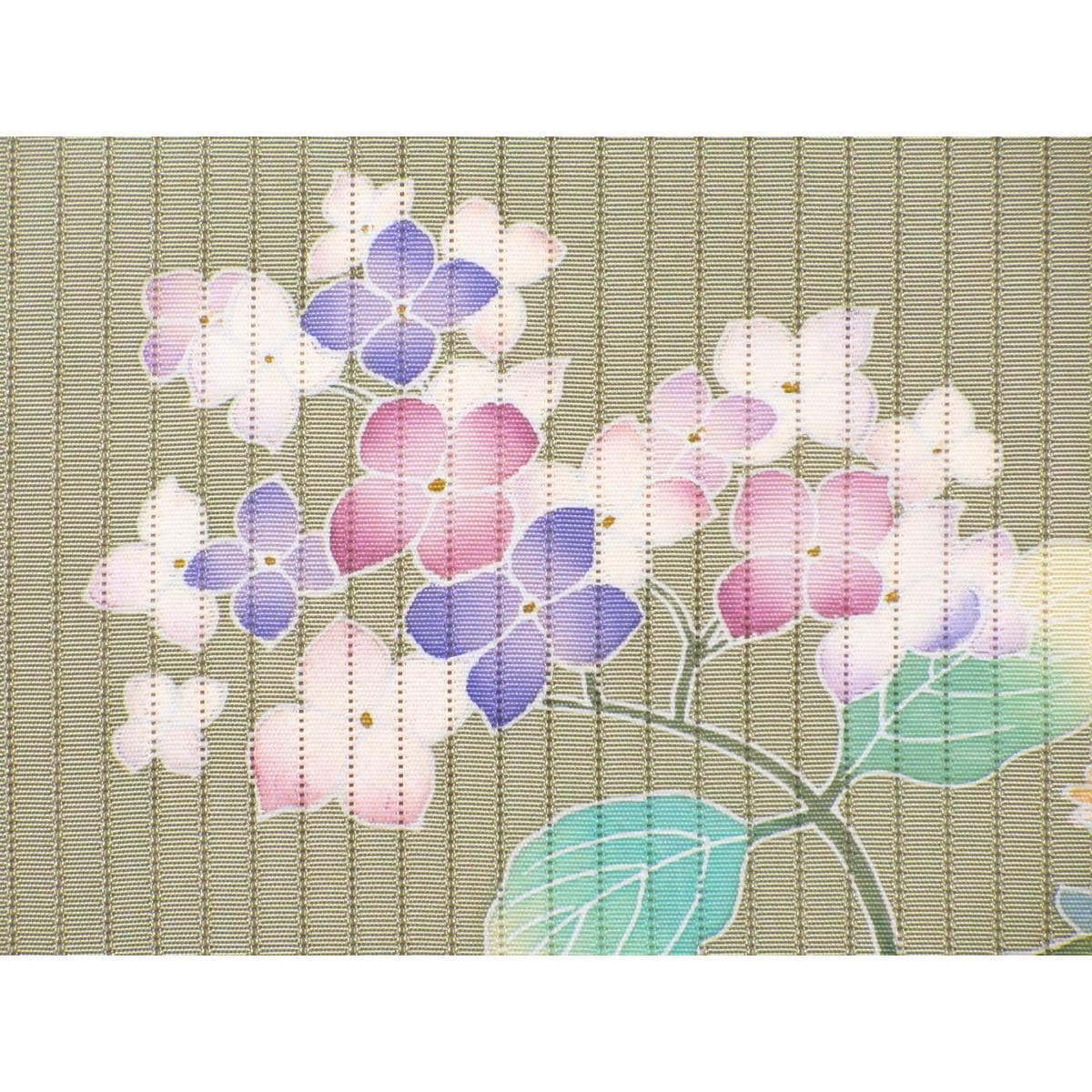 夏名古屋帯　竪絽染帯　友禅加工