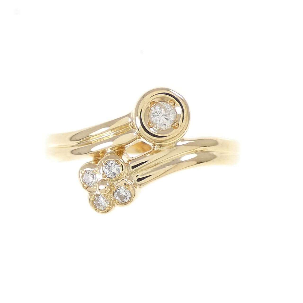 K18YG ダイヤモンド リング 0.08CT